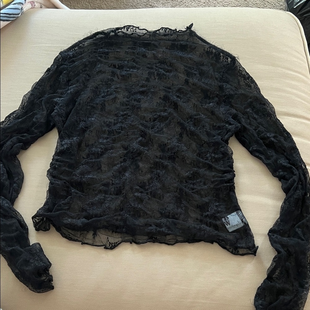Elegant Black Lace Top